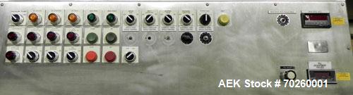 Used Bosch TL Systems Monoblock Vial Filler & Stoppering Machine. Consists of an 8 head rolling diaphram type filler, vial indexing system and stopper inserter. Has 8 filling heads with a filling rat...