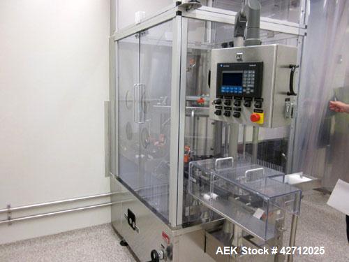Used Bosch Vial Filling Line Consisting Of: Bosch model RRU 3084 vial rotary ultrasonic vial washer, serial# 789250 MS 7015C, Bosch depyrogenation tunnel, model HQL 3480S, serial# 789251 MS 4521C, Bo...