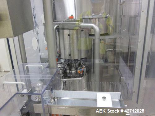 Used Bosch Vial Filling Line Consisting Of: Bosch model RRU 3084 vial rotary ultrasonic vial washer, serial# 789250 MS 7015C, Bosch depyrogenation tunnel, model HQL 3480S, serial# 789251 MS 4521C, Bo...