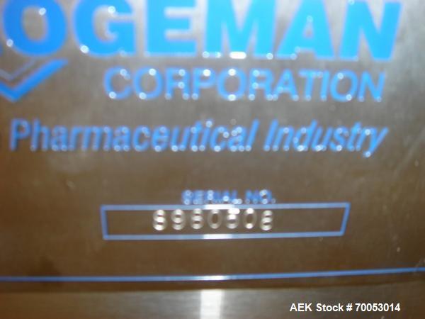 Used-Chase Logeman Monoblock Filling Line, Model FPCCL4-12H.  Designed to fill, plug, cap and label at speeds up to 60 conta...