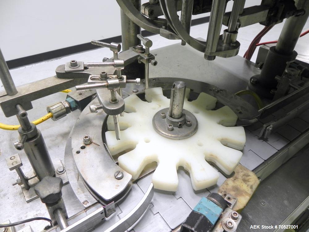 Used Chase Logeman (Hull) Model FSS4.12 Vial Filling and Stoppering Machine