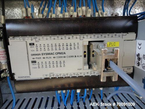 Used Comas Liquid Vial Filler and Capper Monoblock Liquid Filler, Powder Filler RP, Model FC7-50. 3000-4000 parts per hour. This unit has main monoblock with 4 head piston filling mechanism and screw...
