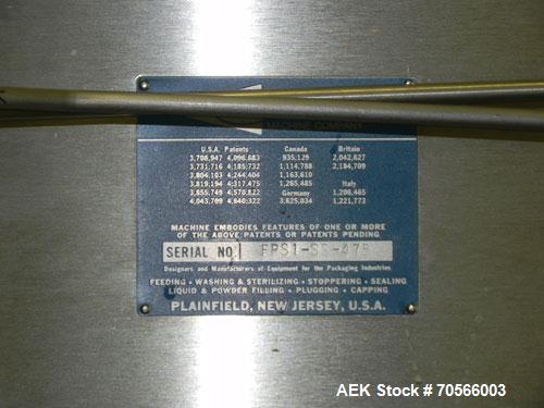 Used Cozzoli Model FPS1 Automatic Ampule (Ampoule) Filler and Flame Sealer