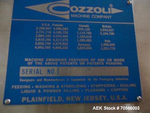 Used Cozzoli Model FPS1 Automatic Ampule (Ampoule) Filler and Flame Sealer