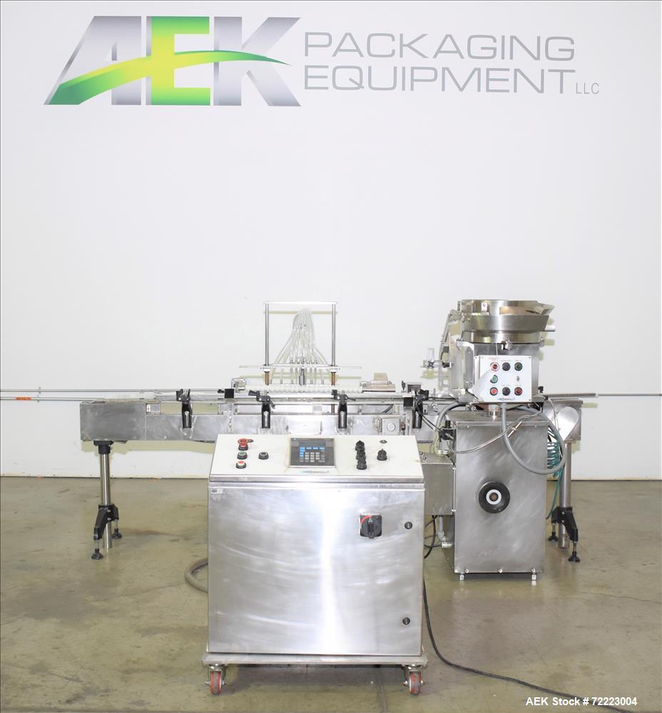 Used- Cozzoli VR2 Monoblock Liquid Filler and Stoppering Machine