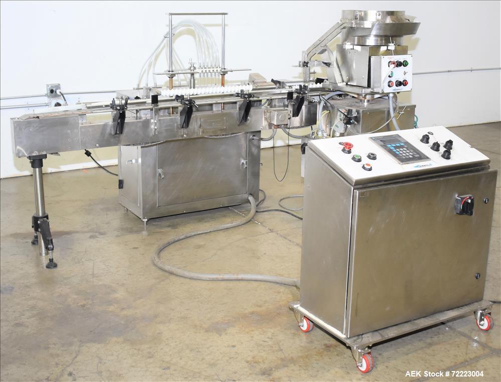 Used- Cozzoli VR2 Monoblock Liquid Filler and Stoppering Machine