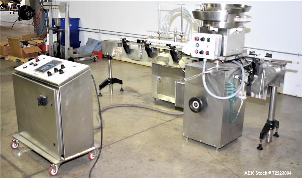 Used- Cozzoli VR2 Monoblock Liquid Filler and Stoppering Machine