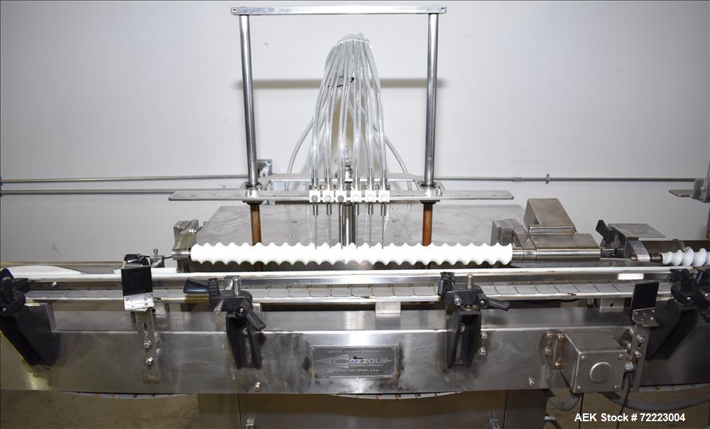 Used Cozzoli VR2 Monoblock Liquid Filler and Stoppering Machine