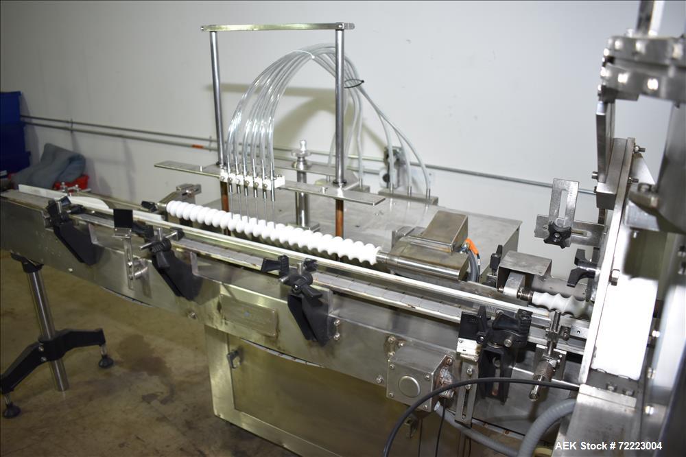 Used- Cozzoli VR2 Monoblock Liquid Filler and Stoppering Machine