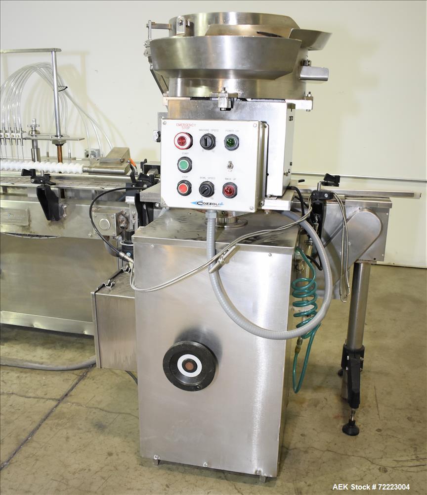 Used Cozzoli VR2 Monoblock Liquid Filler and Stoppering Machine