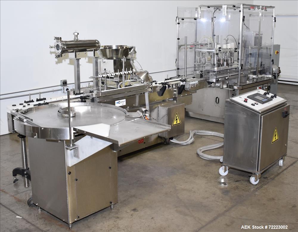 Used Cozzoli Pharmaceutical Filler Ampoule Vial Monoblock Syringe Filling Syste