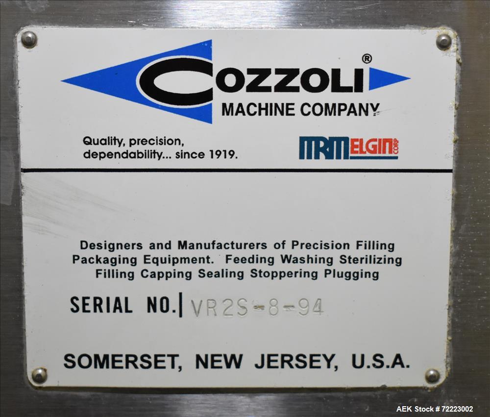 Used Cozzoli Pharmaceutical Filler Ampoule Vial Monoblock Syringe Filling Syste