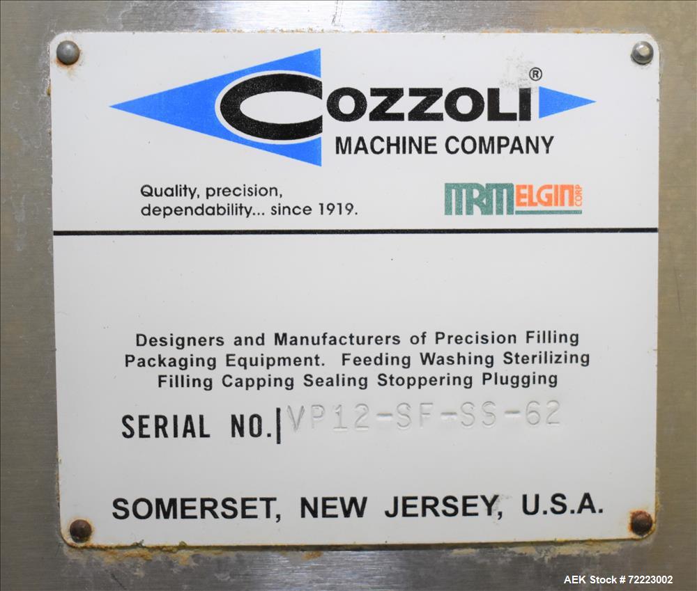 Used- Cozzoli Pharmaceutical Filler Ampoule Vial Monoblock Syringe Filling Syste