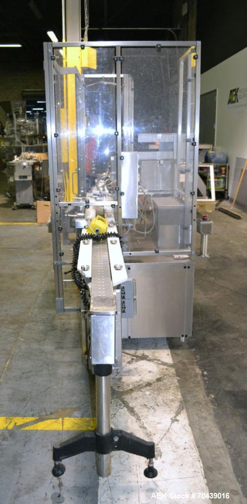 Used Cozzoli VR2S Monoblock Filler and Stoppering Machine. Capable of speeds up to 120 vials per minute. Has four head filler and single bowl stoppering systems (requires changeparts, bowl not includ...