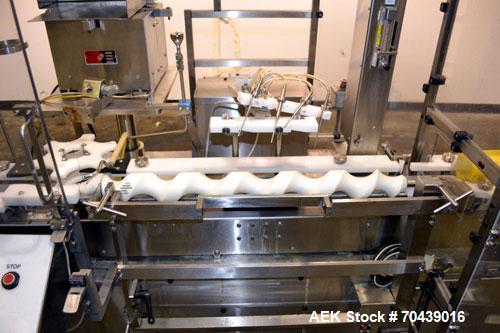 Used Cozzoli VR2S Monoblock Filler and Stoppering Machine. Capable of speeds up to 120 vials per minute. Has four head filler and single bowl stoppering systems (requires changeparts, bowl not includ...