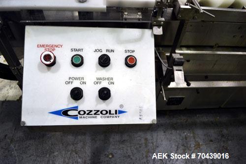 Used Cozzoli VR2S Monoblock Filler and Stoppering Machine. Capable of speeds up to 120 vials per minute. Has four head filler and single bowl stoppering systems (requires changeparts, bowl not includ...