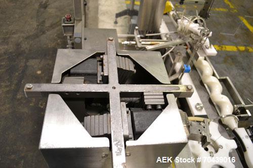 Used Cozzoli VR2S Monoblock Filler and Stoppering Machine. Capable of speeds up to 120 vials per minute. Has four head filler and single bowl stoppering systems (requires changeparts, bowl not includ...