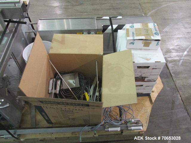 Used Groninger vial filling, Stoppering and crimp capping monoblock with checkw