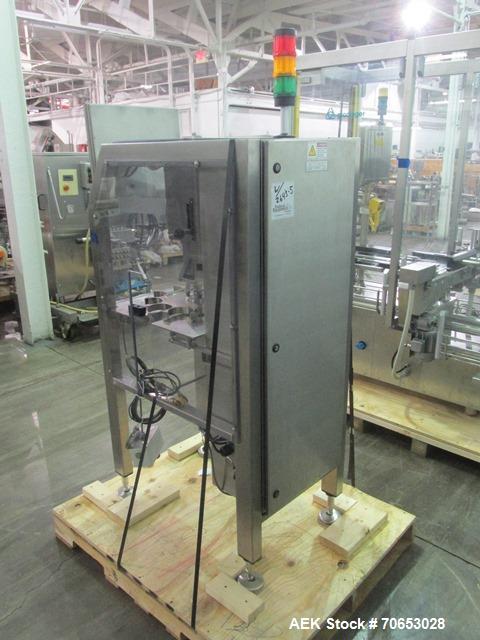 Used Groninger vial filling, Stoppering and crimp capping monoblock with checkw
