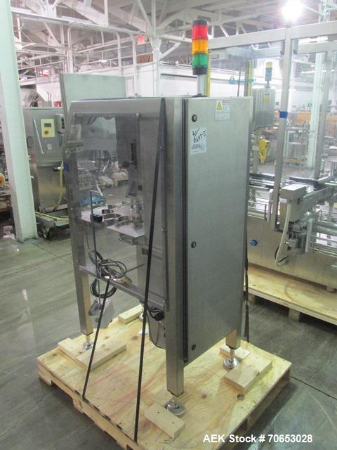 Used- Groninger vial filling, Stoppering and crimp capping monoblock with checkw