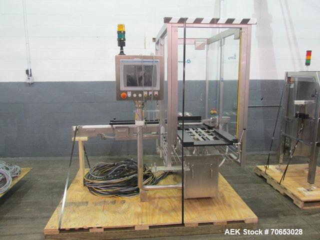 Used Groninger vial filling, Stoppering and crimp capping monoblock with checkw