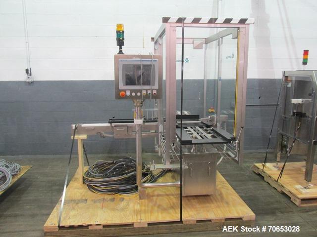 Used- Groninger vial filling, Stoppering and crimp capping monoblock with checkw