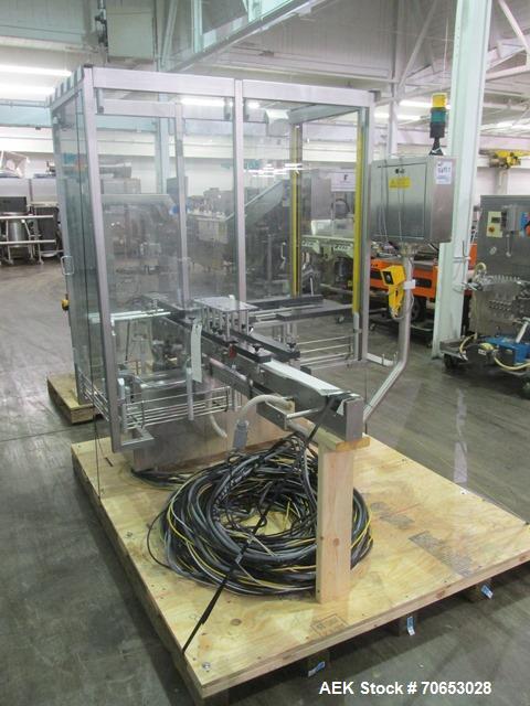 Used- Groninger vial filling, Stoppering and crimp capping monoblock with checkw