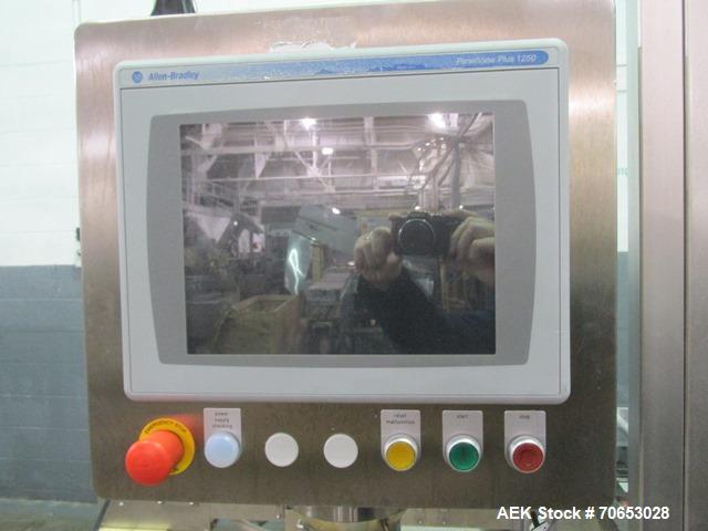 Used Groninger vial filling, Stoppering and crimp capping monoblock with checkw
