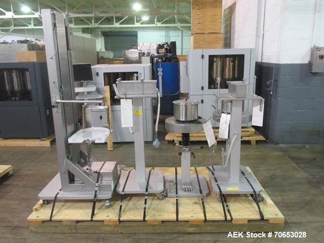 Used Groninger vial filling, Stoppering and crimp capping monoblock with checkw