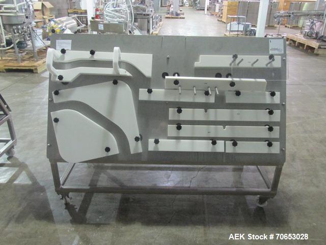 Used Groninger vial filling, Stoppering and crimp capping monoblock with checkw