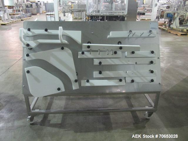 Used Groninger vial filling, Stoppering and crimp capping monoblock with checkw