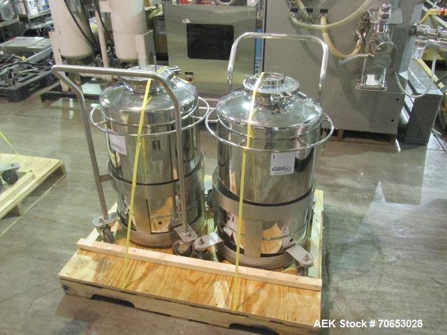 Used Groninger vial filling, Stoppering and crimp capping monoblock with checkw