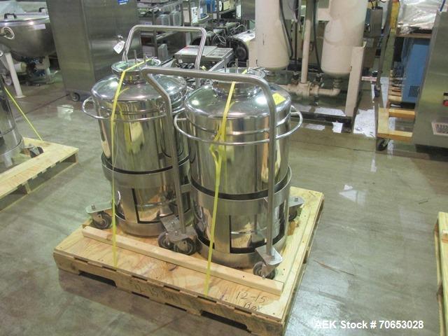 Used Groninger vial filling, Stoppering and crimp capping monoblock with checkw