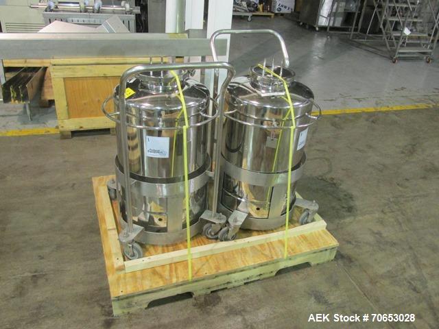 Used Groninger vial filling, Stoppering and crimp capping monoblock with checkw