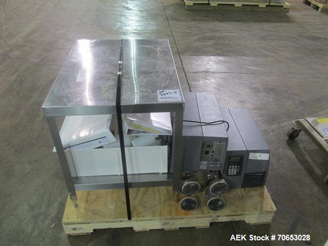 Used Groninger vial filling, Stoppering and crimp capping monoblock with checkw