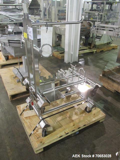 Used Groninger vial filling, Stoppering and crimp capping monoblock with checkw