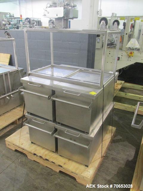 Used- Groninger vial filling, Stoppering and crimp capping monoblock with checkw