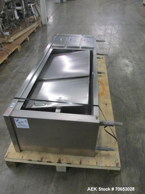 Used Groninger vial filling, Stoppering and crimp capping monoblock with checkw