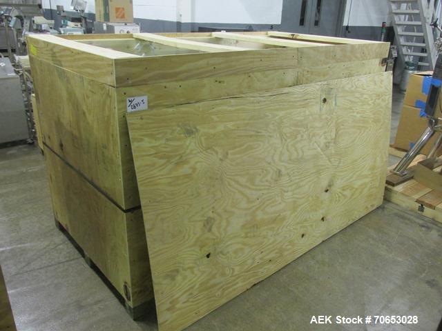 Used Groninger vial filling, Stoppering and crimp capping monoblock with checkw
