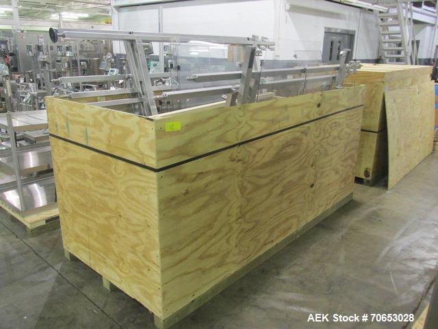 Used Groninger vial filling, Stoppering and crimp capping monoblock with checkw