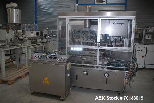 Used Groninger KFVG 4211 Liquid, Semi-Liquid and Foam Inline Filling Line for glass and plastic vials