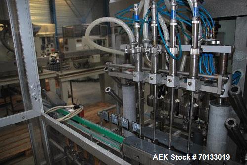 Used Groninger KFVG 4211 Liquid, Semi-Liquid and Foam Inline Filling Line for glass and plastic vials