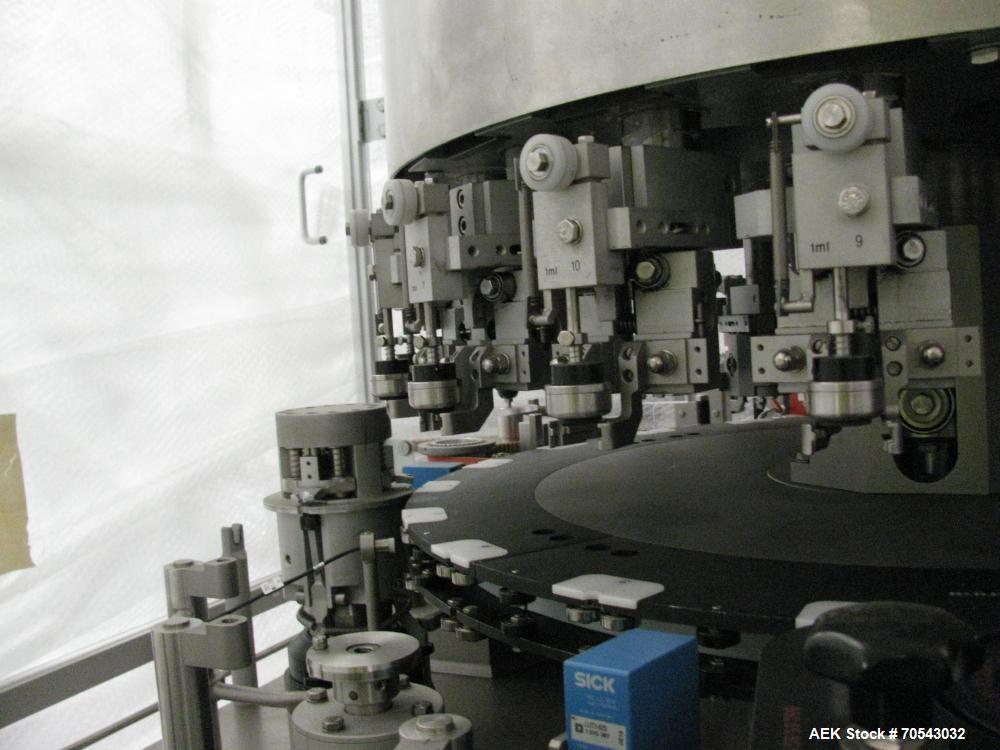 GRONINGER SMKE 18005 Labelling and plunger insertion machine