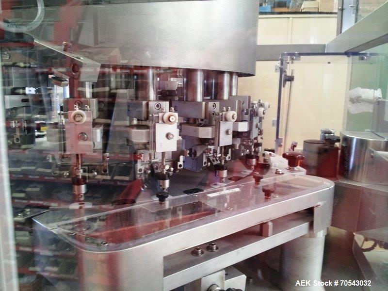 GRONINGER SMKE 18005 Labelling and plunger insertion machine