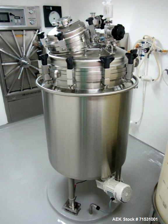 Used Complete Filling Line. Sterile dose ampoules. Includes the following equipment: Rota ampoule filler and sealing machine, Model R921/MA, 6000 amp/hr for 1 ml and 2 ml. Inox Industries formulation...