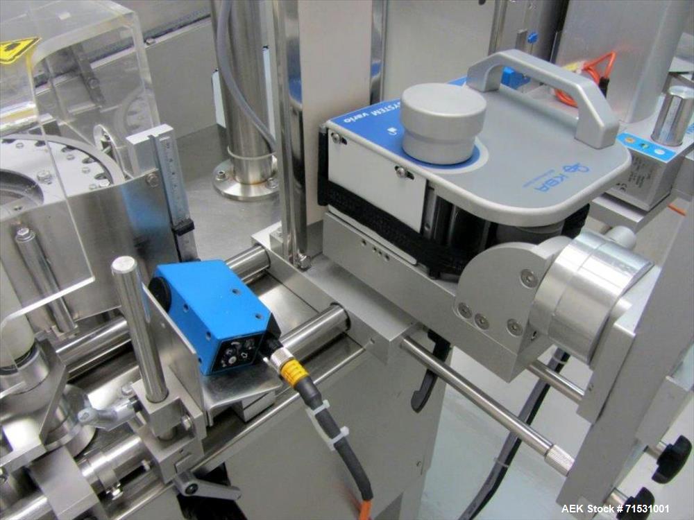 Used Complete Filling Line. Sterile dose ampoules. Includes the following equipment: Rota ampoule filler and sealing machine, Model R921/MA, 6000 amp/hr for 1 ml and 2 ml. Inox Industries formulation...