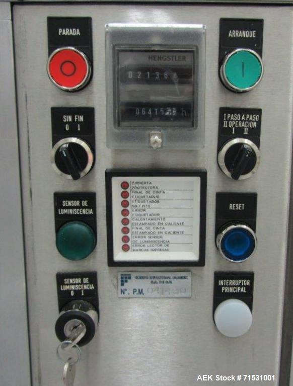 Used Complete Filling Line. Sterile dose ampoules. Includes the following equipment: Rota ampoule filler and sealing machine, Model R921/MA, 6000 amp/hr for 1 ml and 2 ml. Inox Industries formulation...