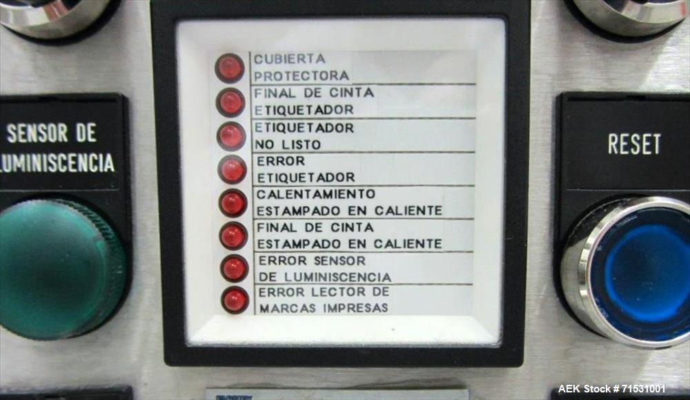 Used Complete Filling Line. Sterile dose ampoules. Includes the following equipment: Rota ampoule filler and sealing machine, Model R921/MA, 6000 amp/hr for 1 ml and 2 ml. Inox Industries formulation...