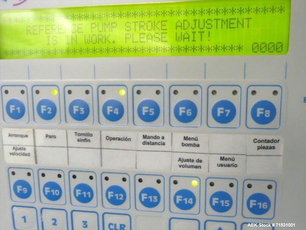 Used Complete Filling Line. Sterile dose ampoules. Includes the following equipment: Rota ampoule filler and sealing machine, Model R921/MA, 6000 amp/hr for 1 ml and 2 ml. Inox Industries formulation...