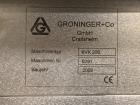 Used Used Groninger inserter capper, Model KVK 206, speeds up to 10000 BPH(166 BPM), with (2) 6 head stations, currently set up with (6) head dropper inserter, and (6) head capper stations, 30 - 230 ...